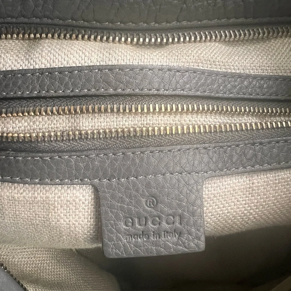 Authentic Gucci Python Greenwich Hobo Handbag (RARE) Grey Python - Picture 9 of 11